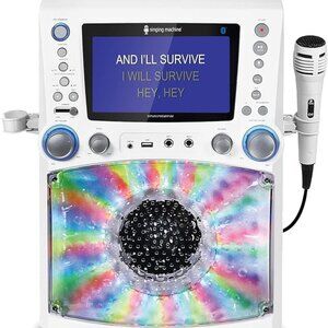 NEW! Karaoke Singing Machine Classic Series w/ LCD Lyrics Monitor & Disco Lights